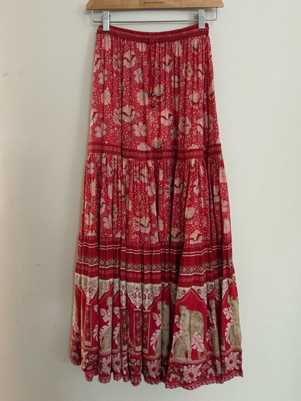 Spell & The Gypsy Collective Poinciana Maxi Skirt in Cherry NWT - Picture 3 of 7